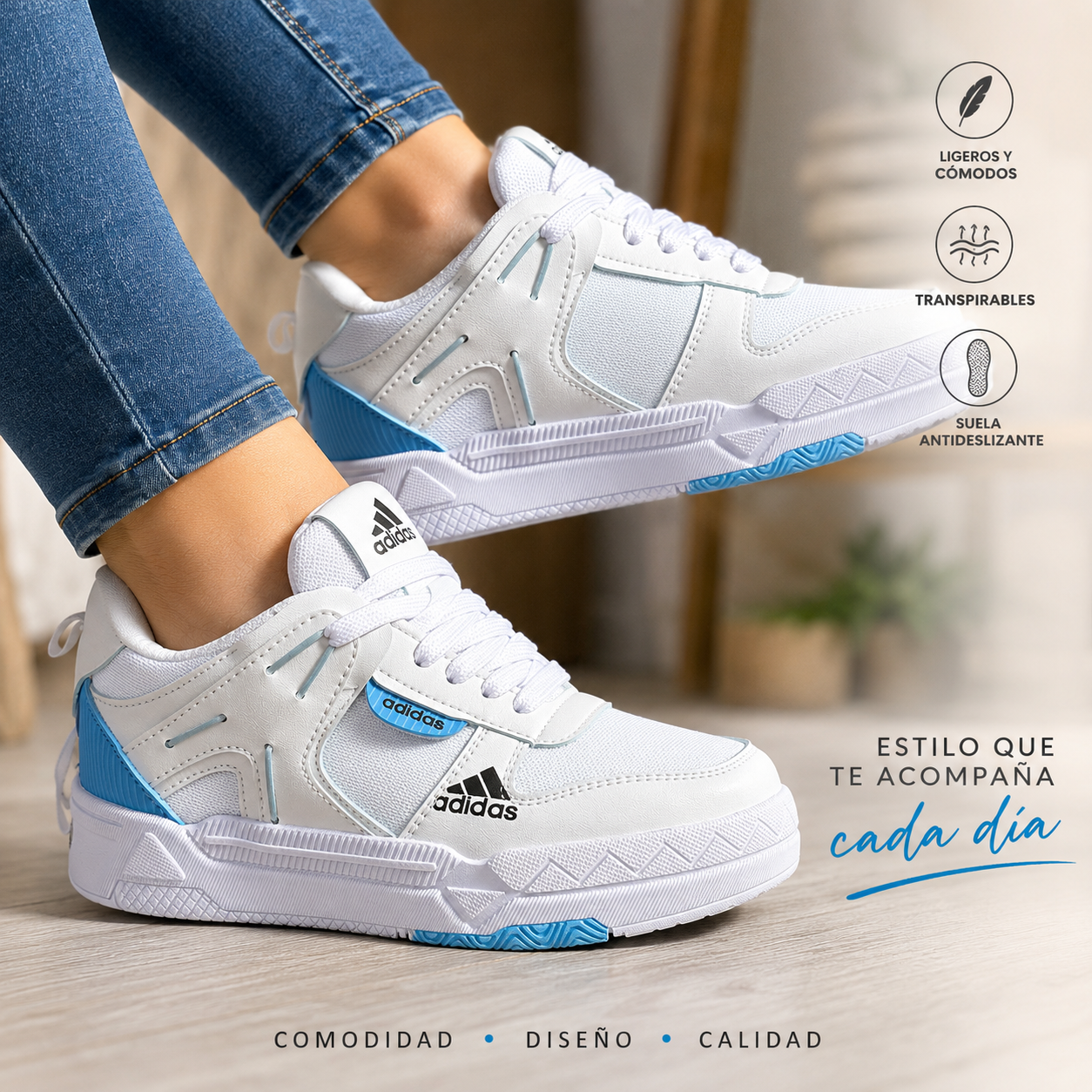 Tenis Urbanos Adidas Style Plataforma Alta
